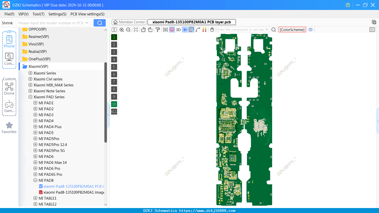 Xiaomi Pad8-135100P82M0A1 PCB Layer